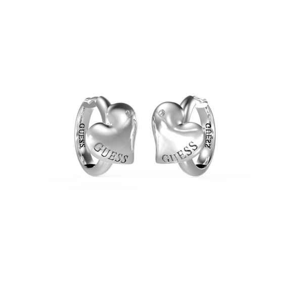 Cercei Guess Fluid Heart rotunzi cu cristal JUBE02304JWRHT-U