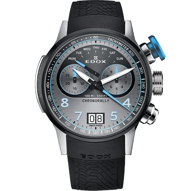 Ceas Edox Chronorally Chronograph 38003 TINBU GNBU