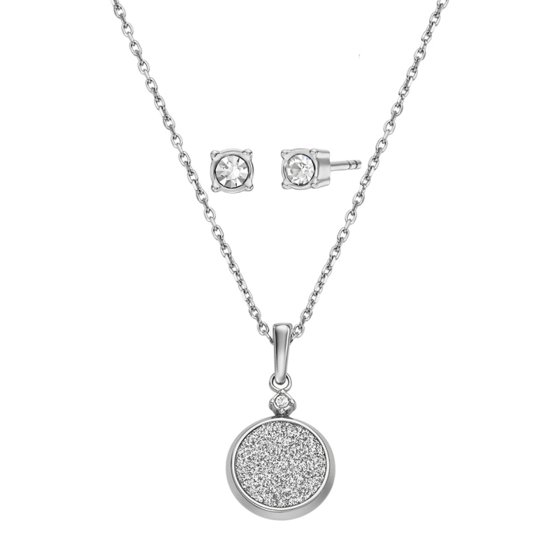 Set bijuterii Fossil cu cubic zirconia JGFTSET1081