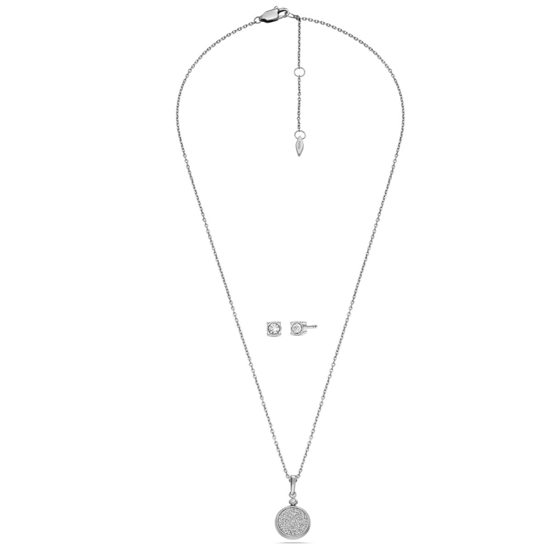 Set bijuterii Fossil cu cubic zirconia JGFTSET1081