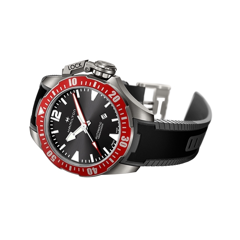 Ceas Hamilton Khaki Navy Frogman Titanium H77805335