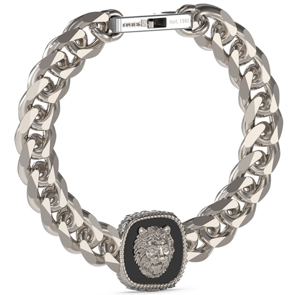 Bratara Guess Lion King cu onix JUMB04001JWSTBK-L