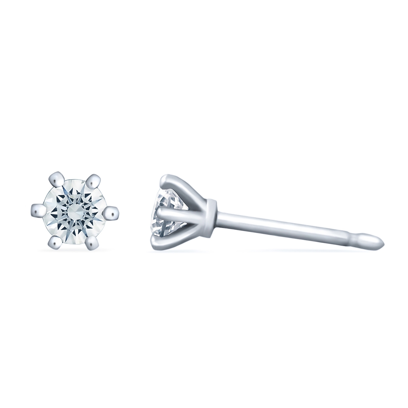 Cercei aur, diamante naturale 0.40 ct, 57emozioni